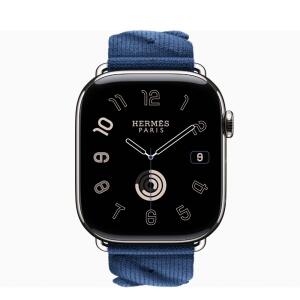 Apple Watch Herm Series 10 46mm, Torsade Single Tour (Navy)